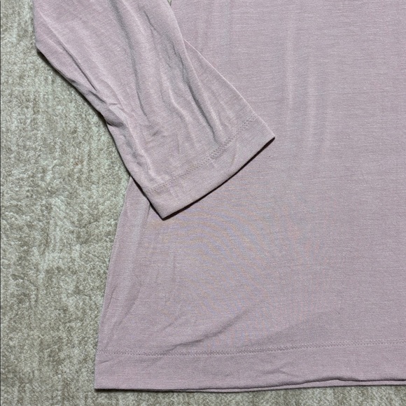 XL 16 Chico's sz 3 lavender long sleeve tee The ultimate tee rayon spandex - Picture 3 of 4